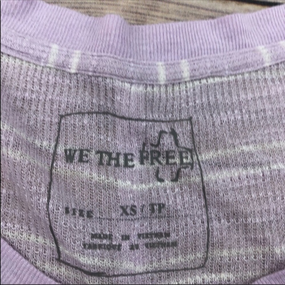 Free People lilac thermal Henley long sleeve - Picture 6 of 6